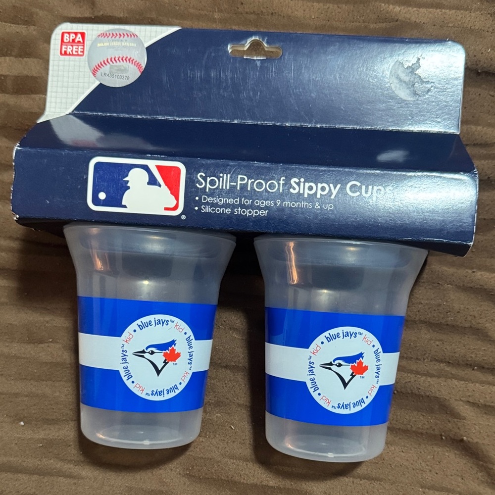 Blue Jays Spill-Proof Sippy Cups - Blue